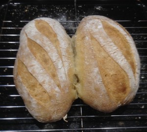 potato sourdough baked